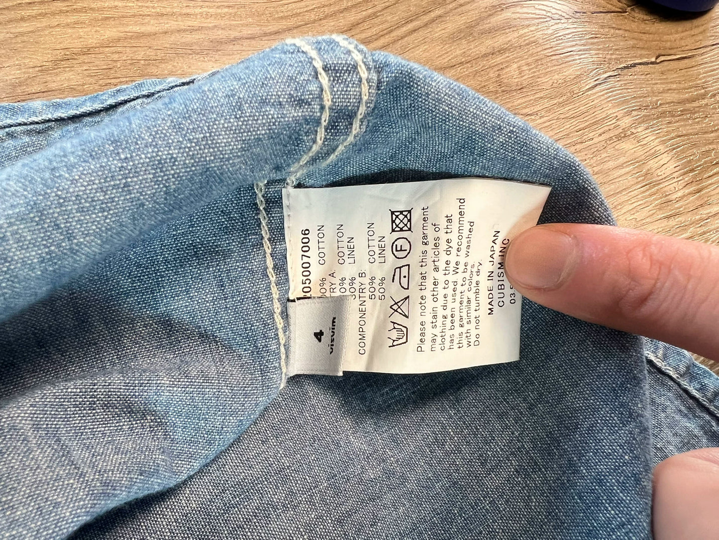visvim Granger Light Blue Denim Shirt