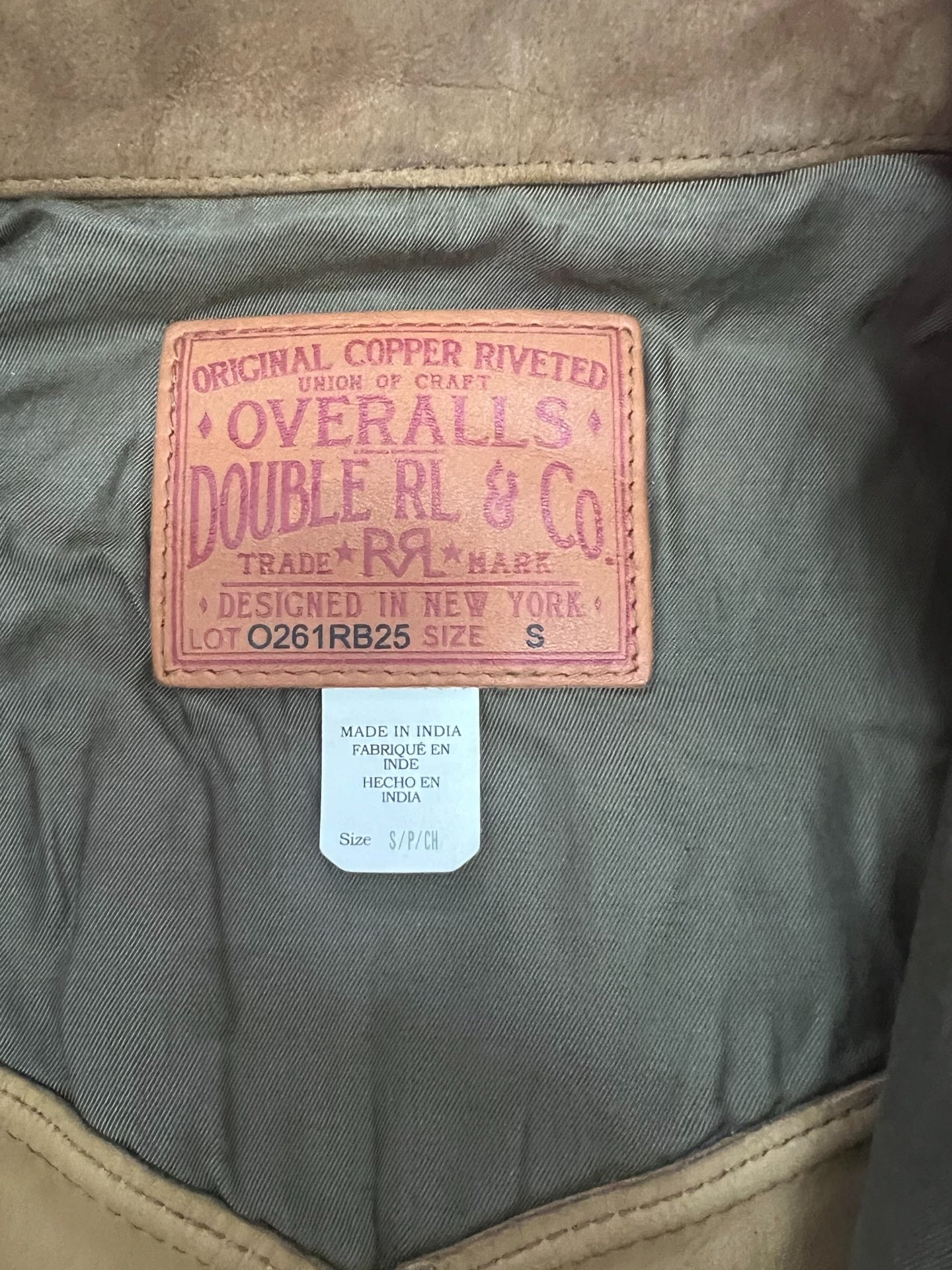 RRL Classic Suede Short Leather Jacket