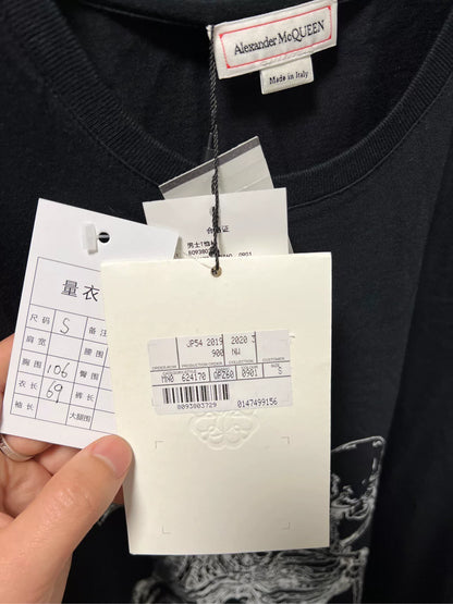 Alexander McQueen Skeleton Short Sleeve T-Shirt