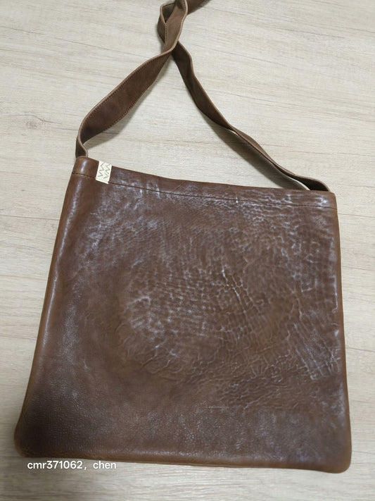 VISVIM 24AW Leather Musette Bag DMGD