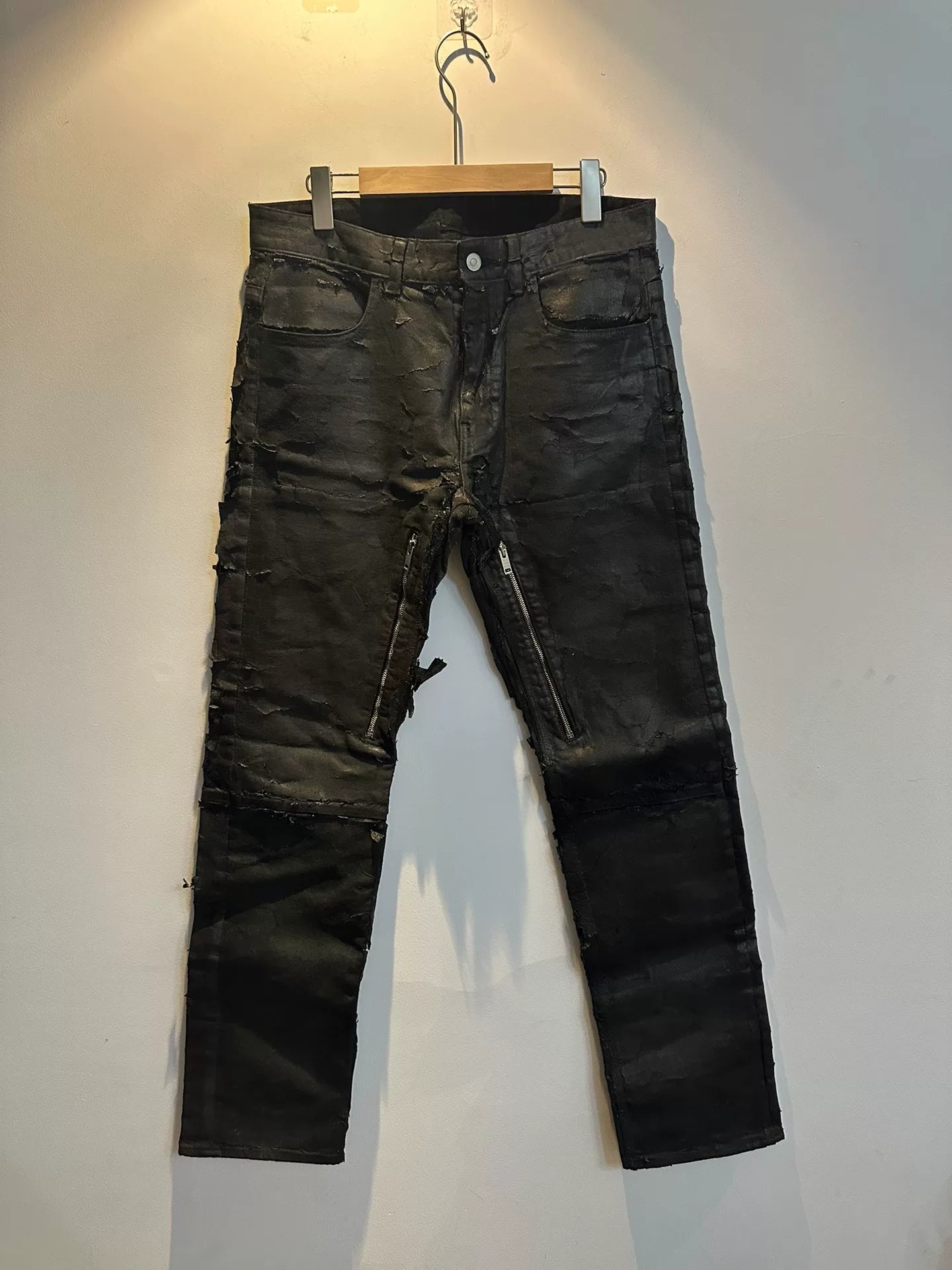 Givenchy MMW Black Paint Splash Jeans