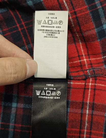 Ralph Lauren RRL Red Black Plaid Shirt