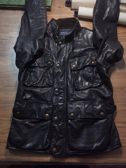 Ralph Lauren Four-Pocket Leather Field Jacket