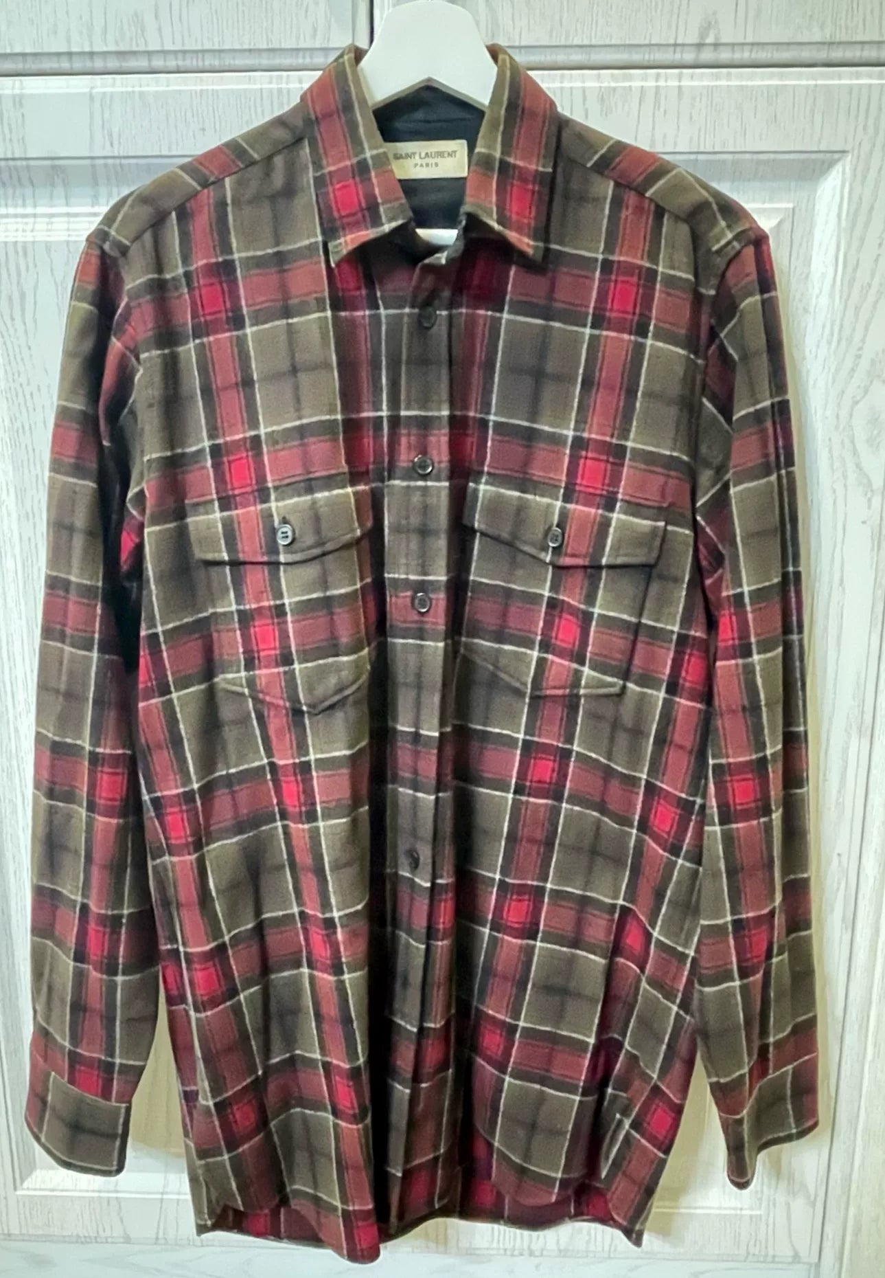 Saint Laurent FW13 Plaid Shirt