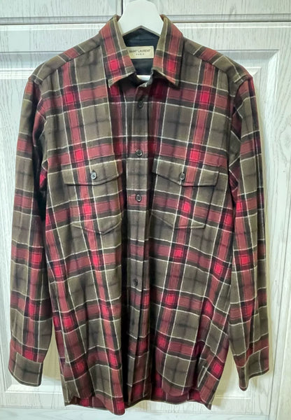 Saint Laurent FW13 Plaid Shirt