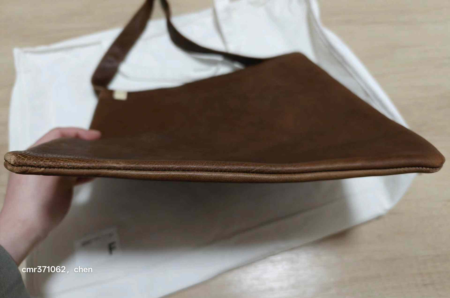 VISVIM 24AW Leather Musette Bag DMGD