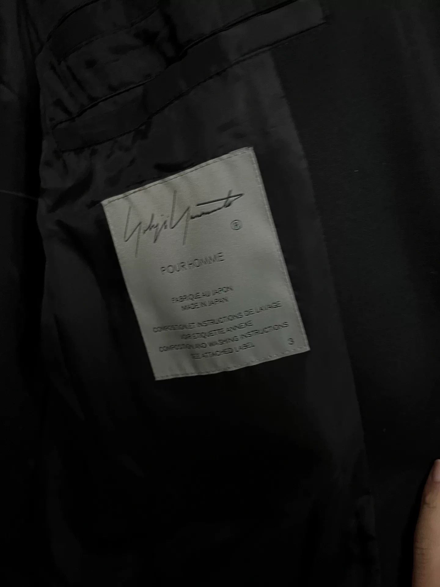 Yohji Yamamoto 24AW Red Slogan Coat