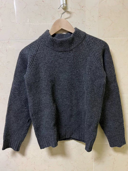 visvim grey turtleneck sweater for casual wear