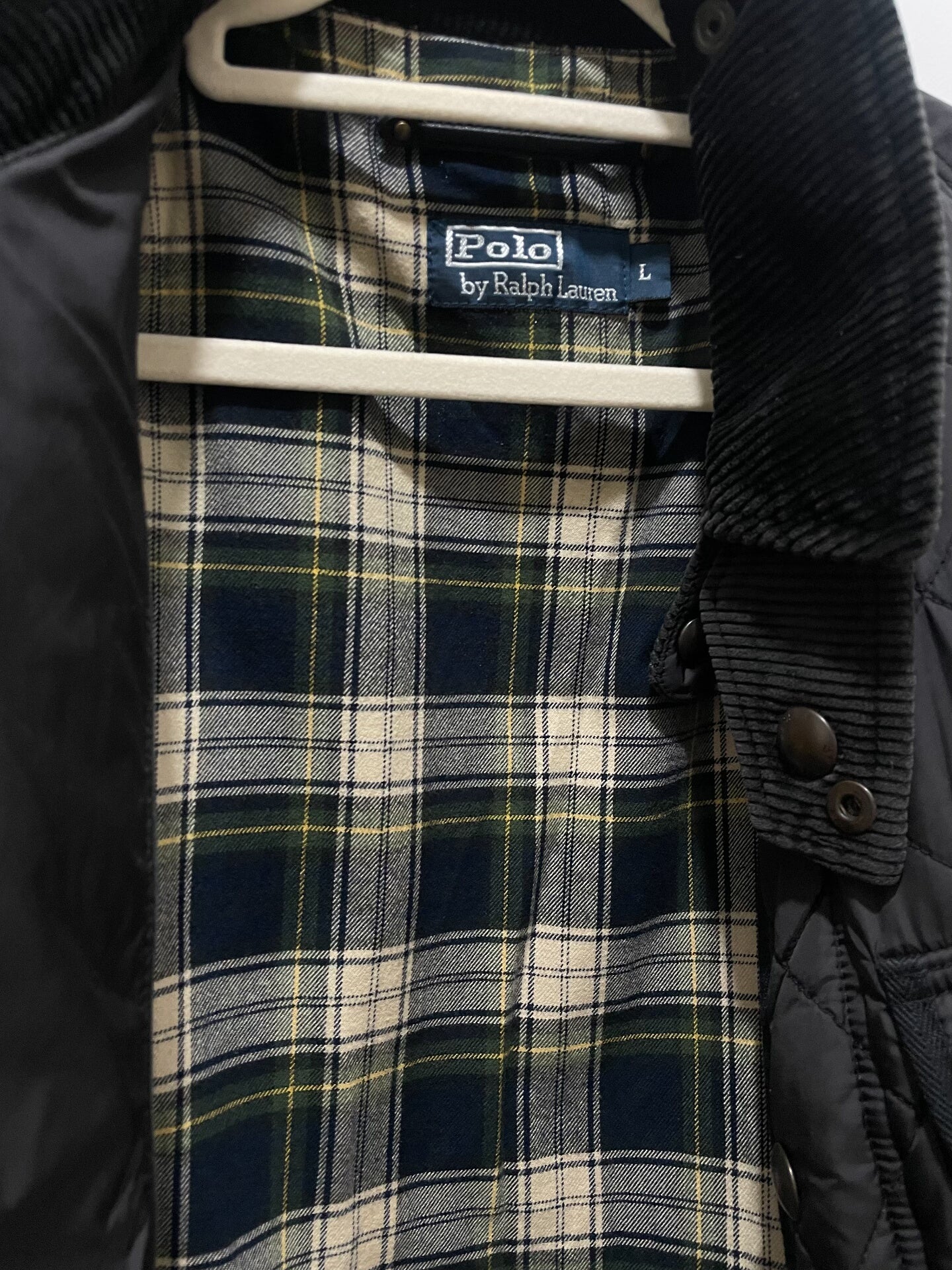 Quilted Cotton Jacket with Suede Detail