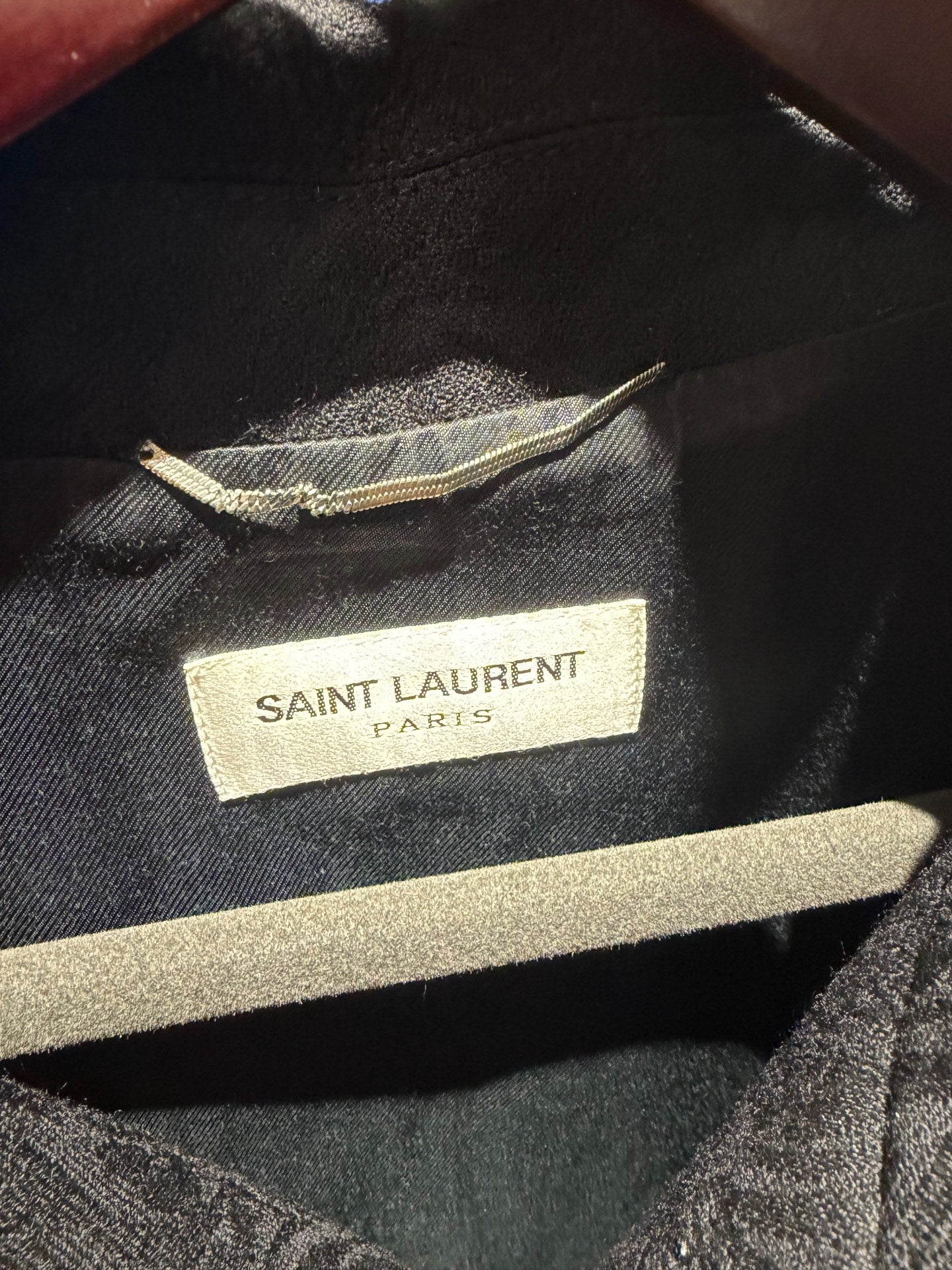 Saint Laurent Cropped Pearl Sequin Jacket