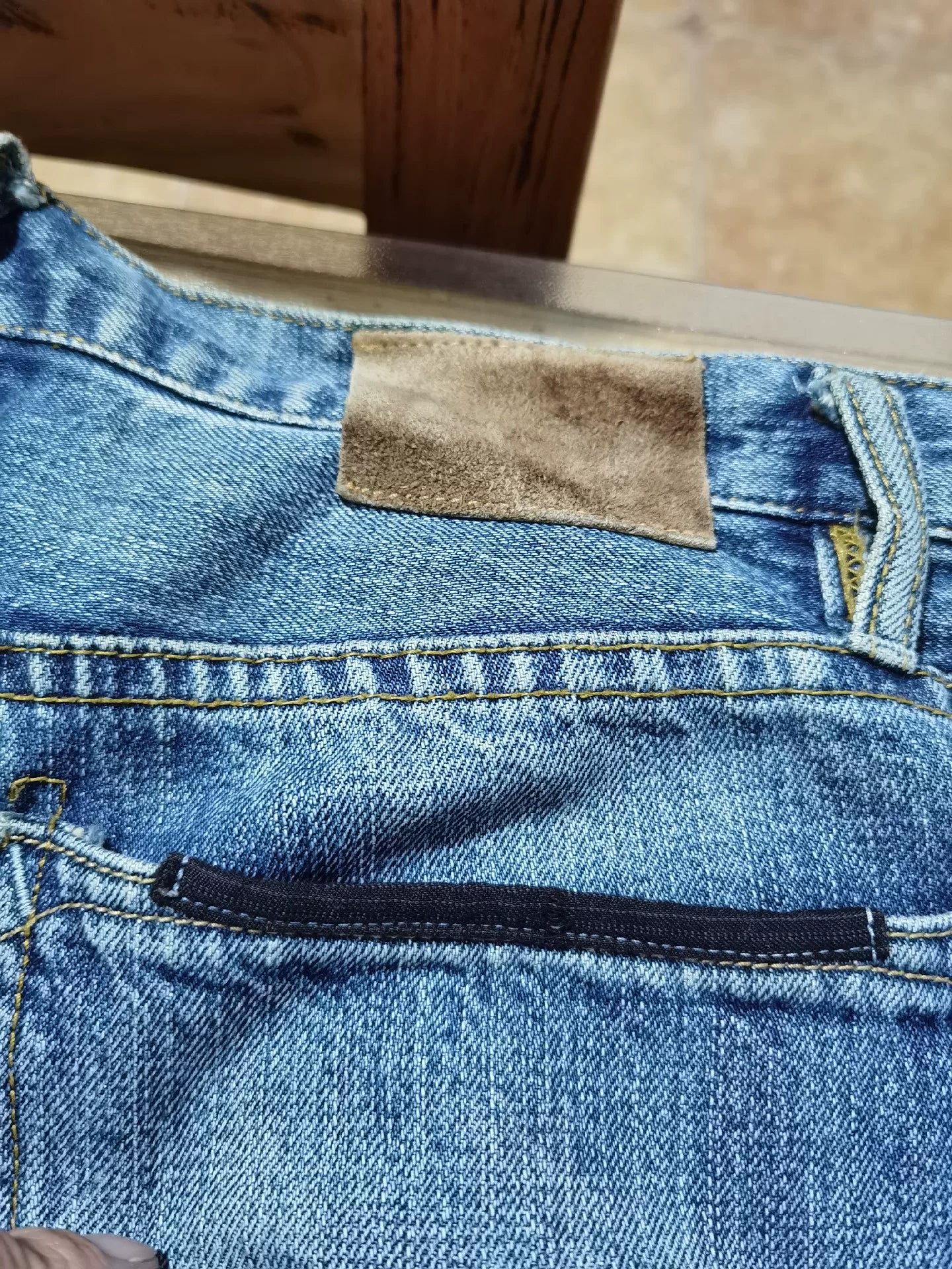 Ralph Lauren Extreme Distressed Patch Jeans