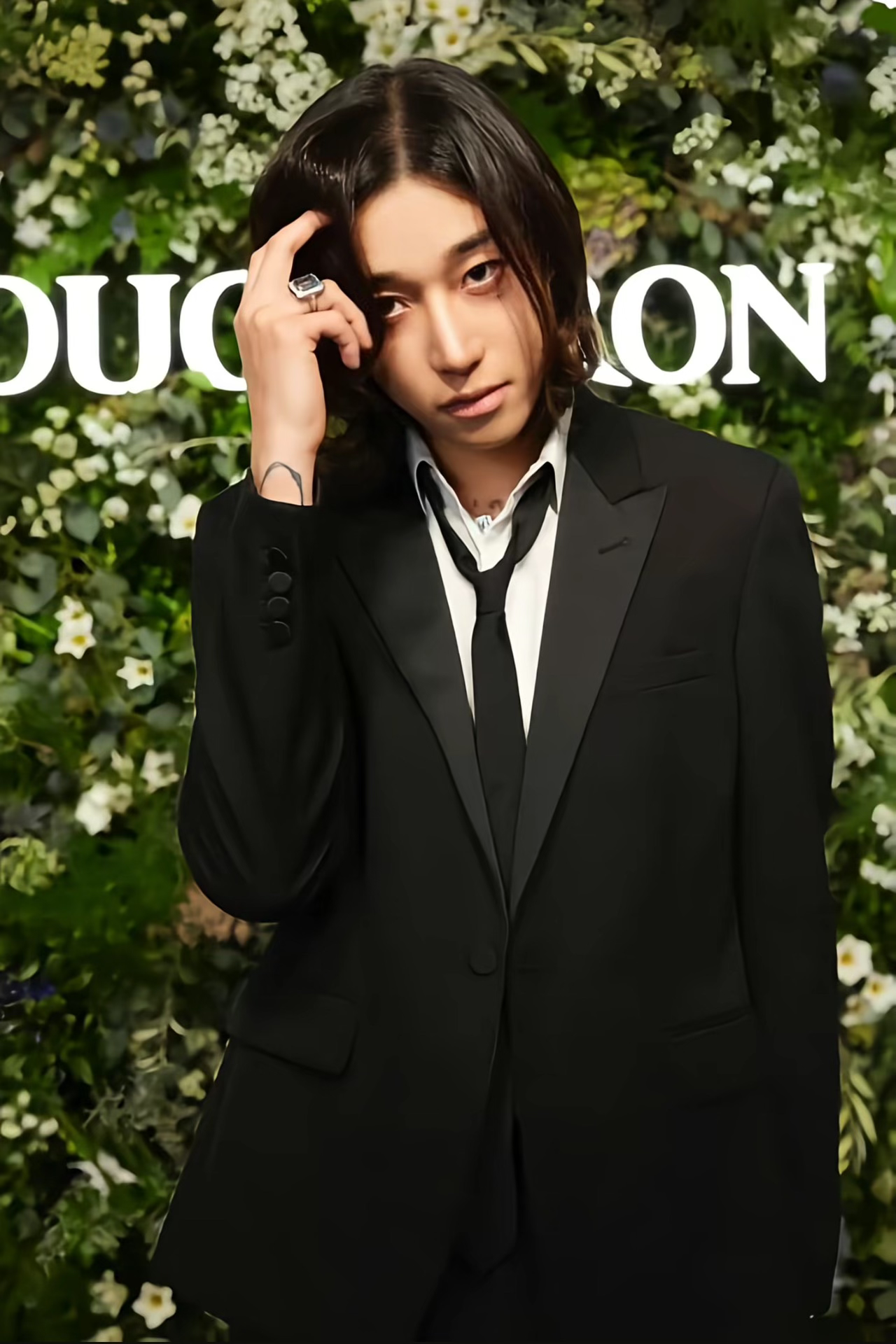 Saint Laurent Black Satin Tuxedo Jacket