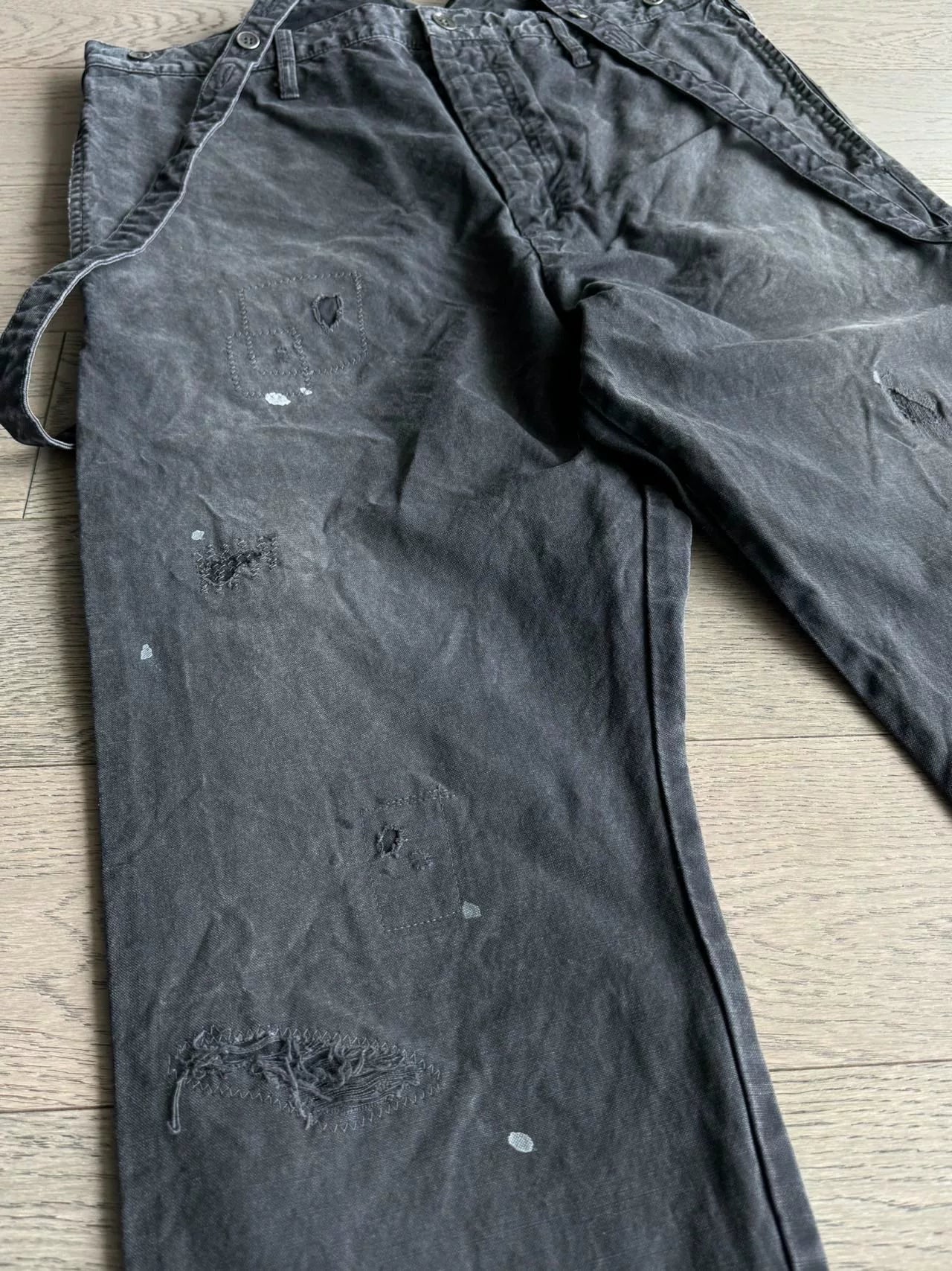 visvim TRAVAILLER BRACES PANTS DMGD