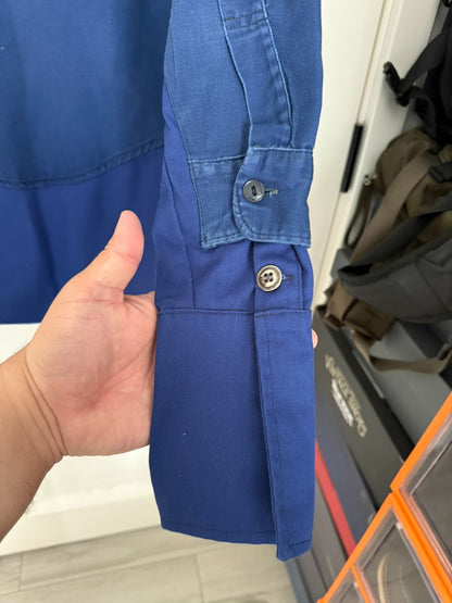 grega lauren blue patchwork robe