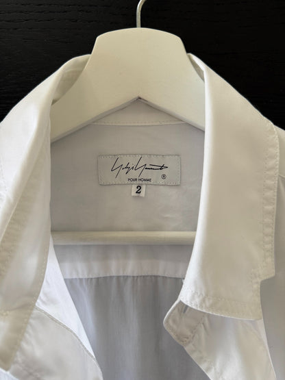 Yohji Yamamoto 21AW Asymmetric Collar Shirt