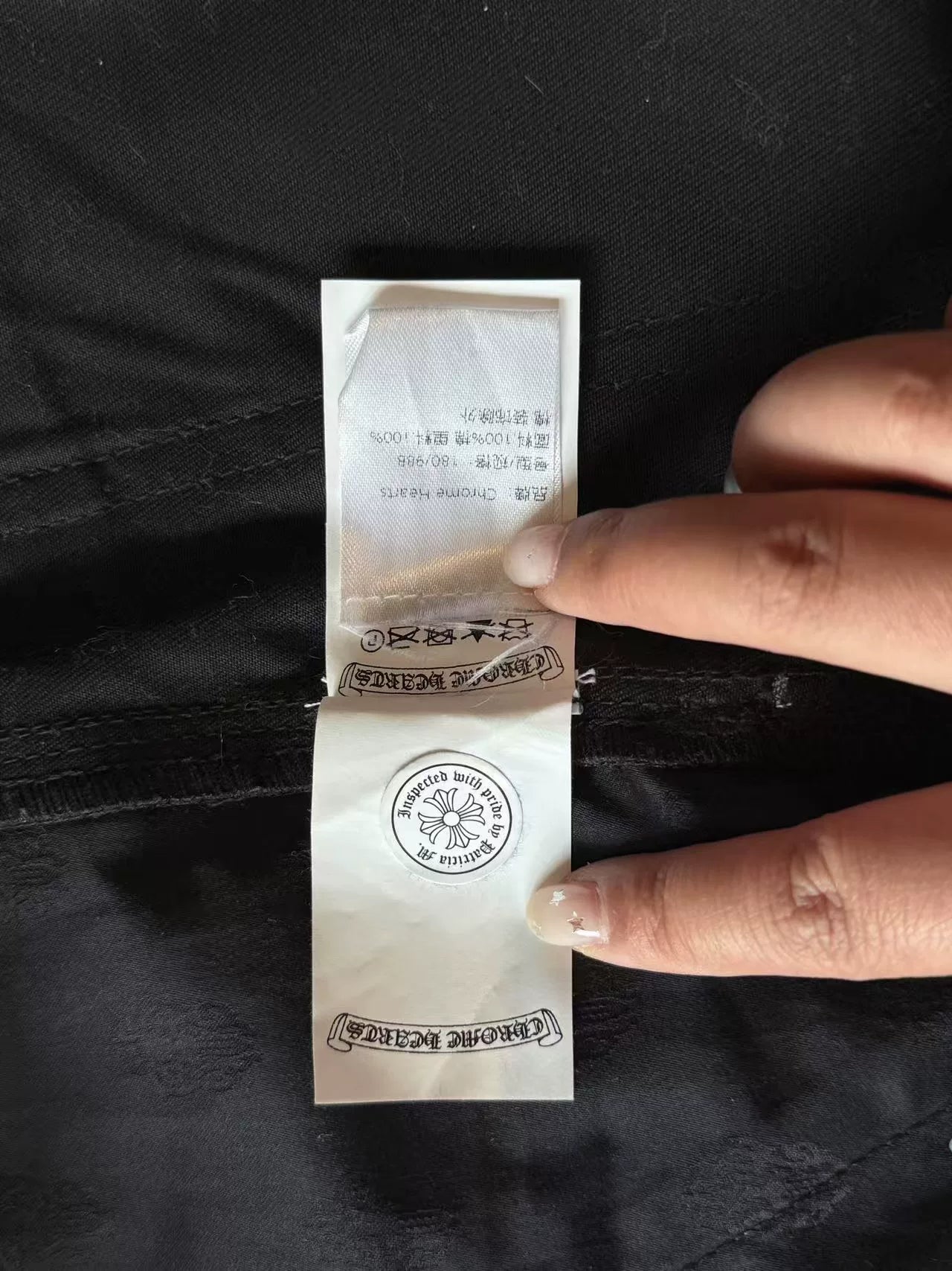 Chrome Hearts Black Cargo Shorts with Studs