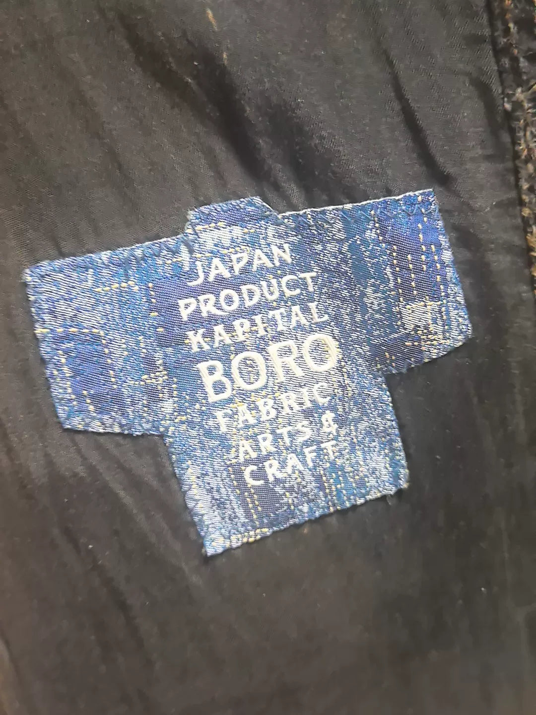 Kapital Black Denim Jacket with Classic Buttons