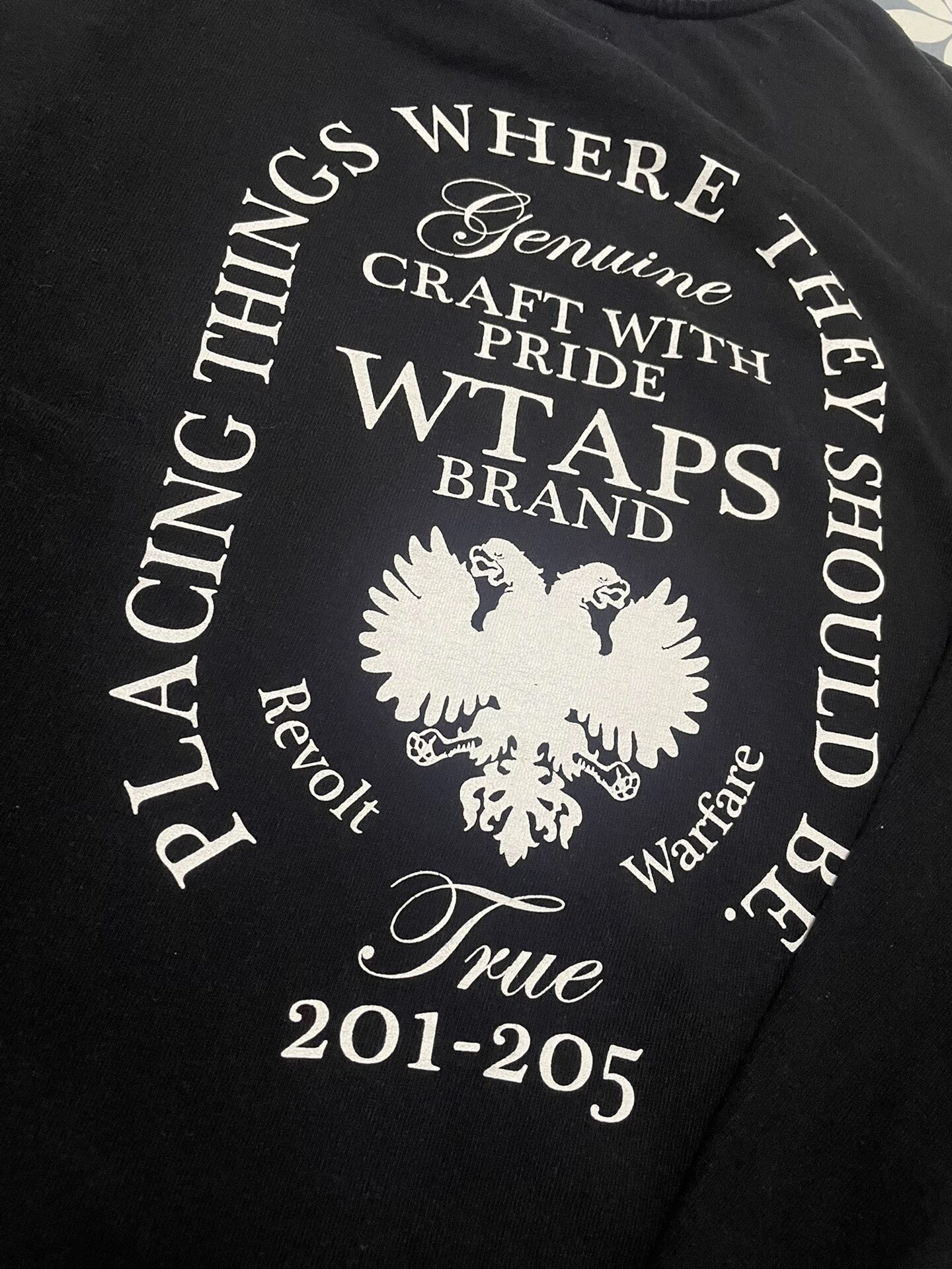 Wtaps 171ATDT-CSM07 Design LS Black Pullover