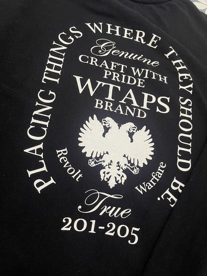 Wtaps 171ATDT-CSM07 Design LS Black Pullover