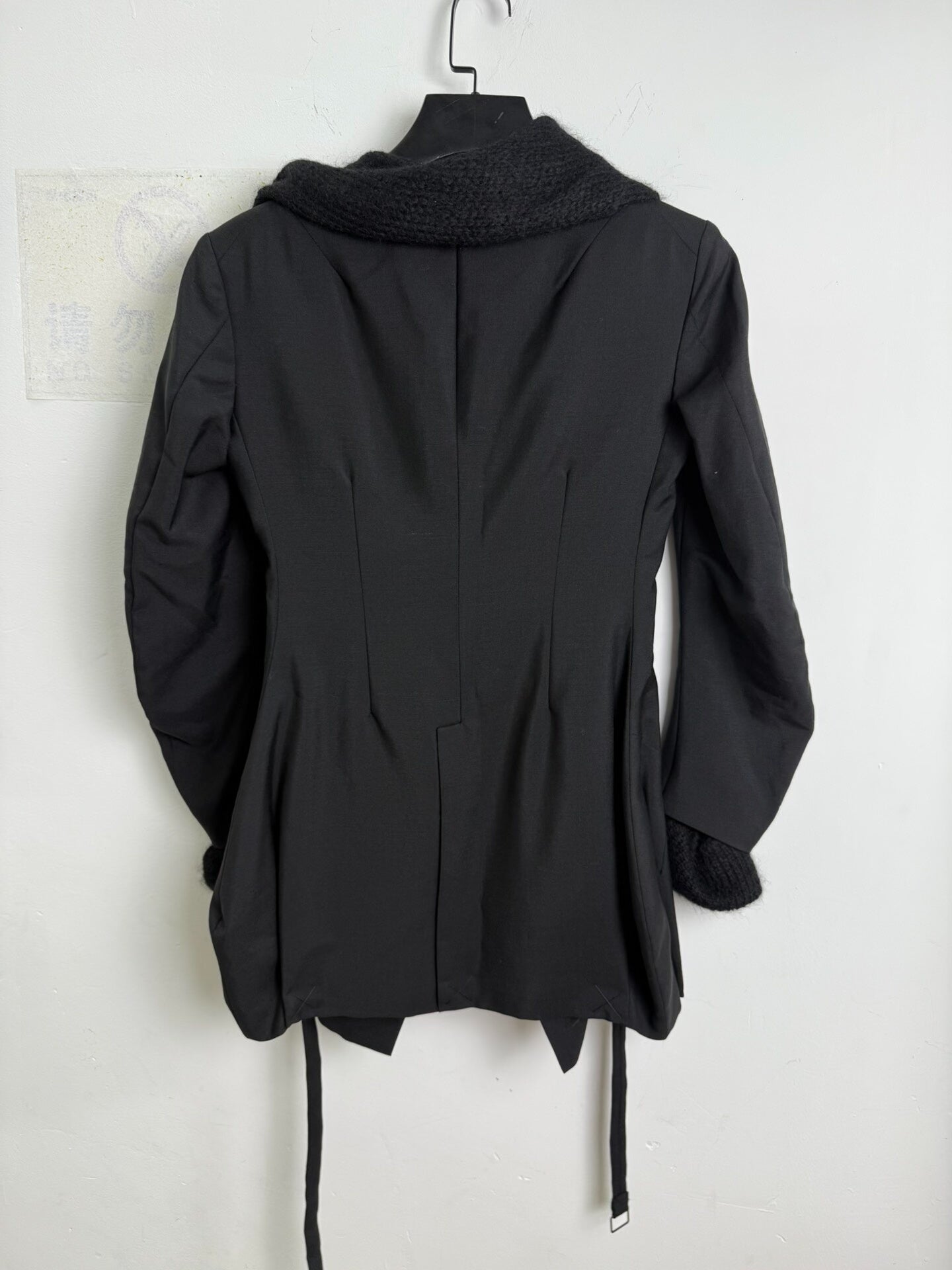 yohji yamamoto deconstructed wool suit jacket