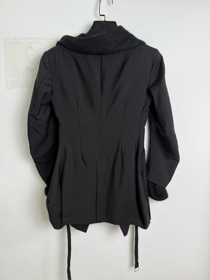 yohji yamamoto deconstructed wool suit jacket