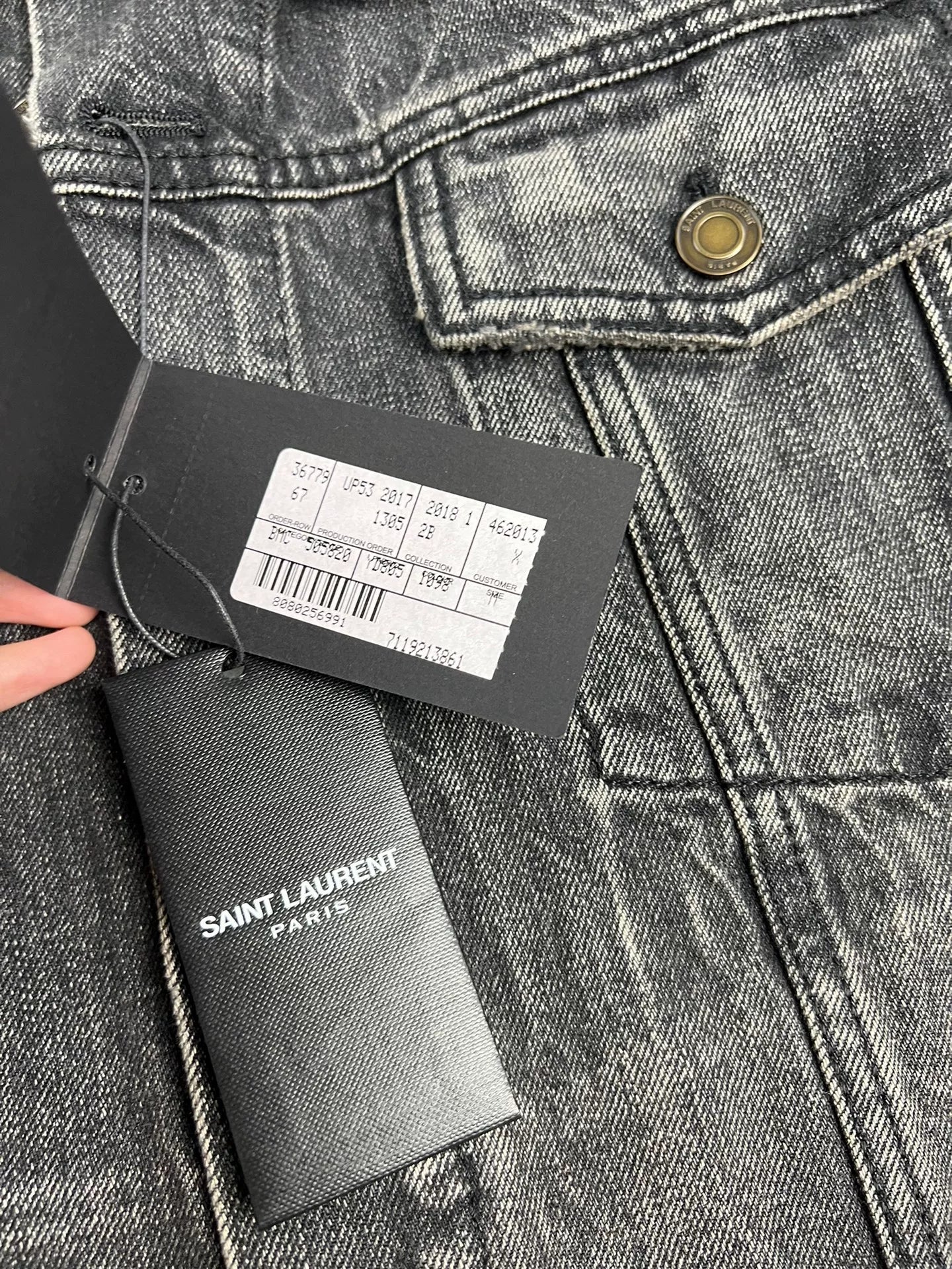 Saint Laurent FW21 Coconut Tree Denim Jacket
