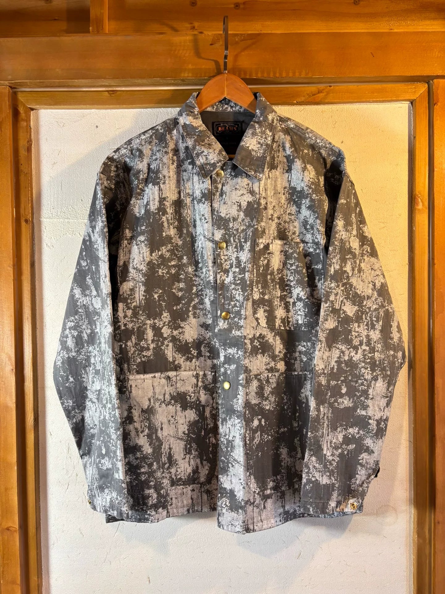 Beams Plus 25AW Painted Coverall Jacket