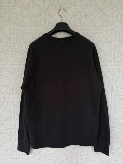 gucci embroidered black sweatshirt size medium