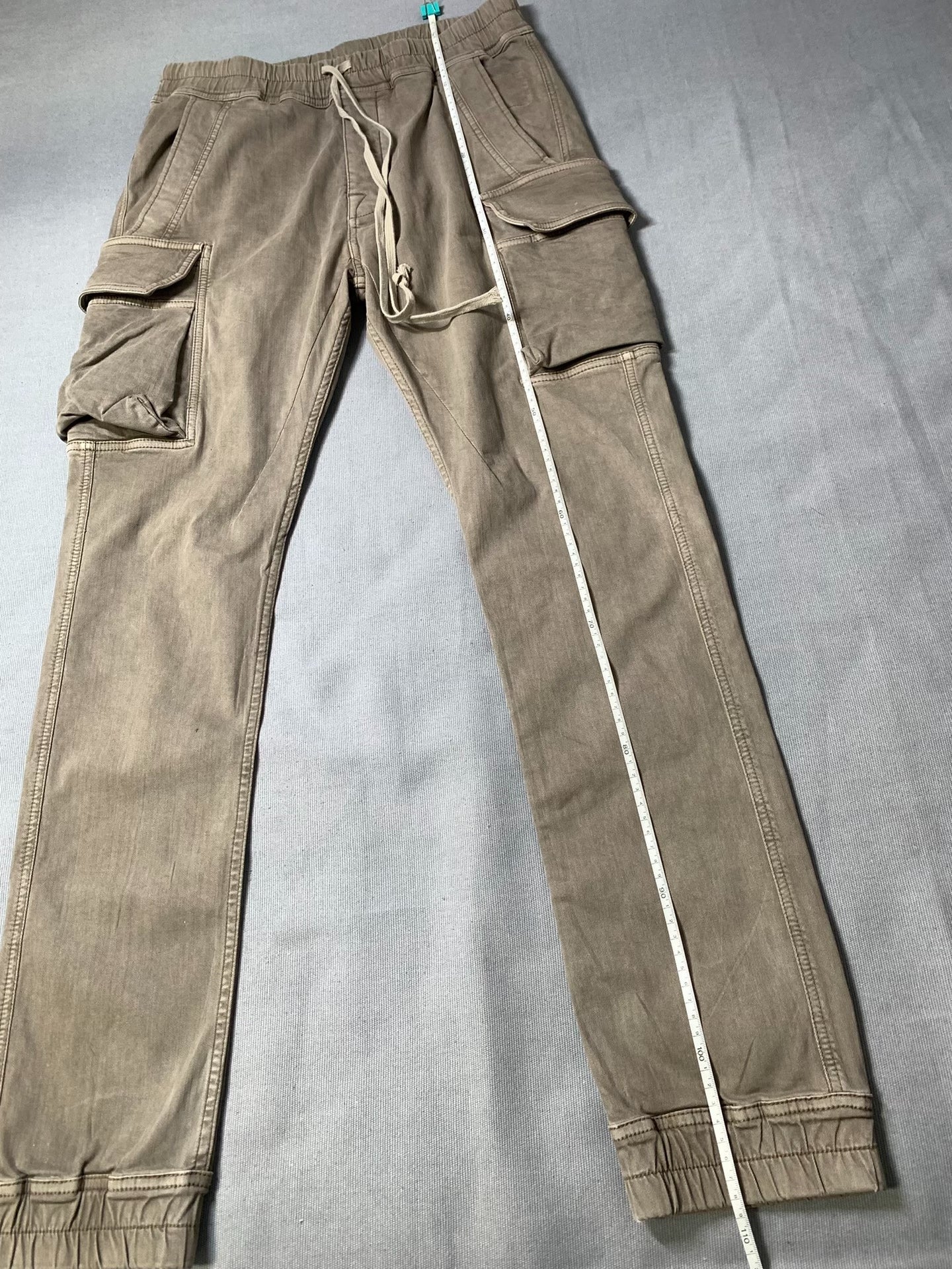 Rick Owens DRKSHDW Washed Distressed Cargo Pants