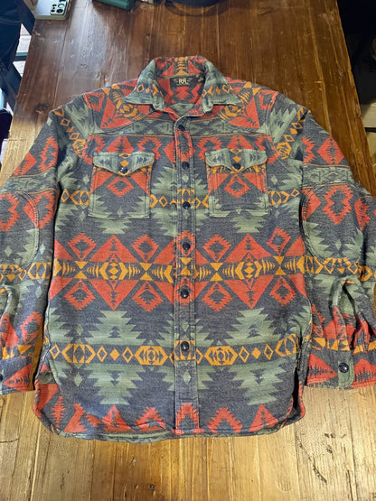RRL Western Ethnic Pattern Shirt