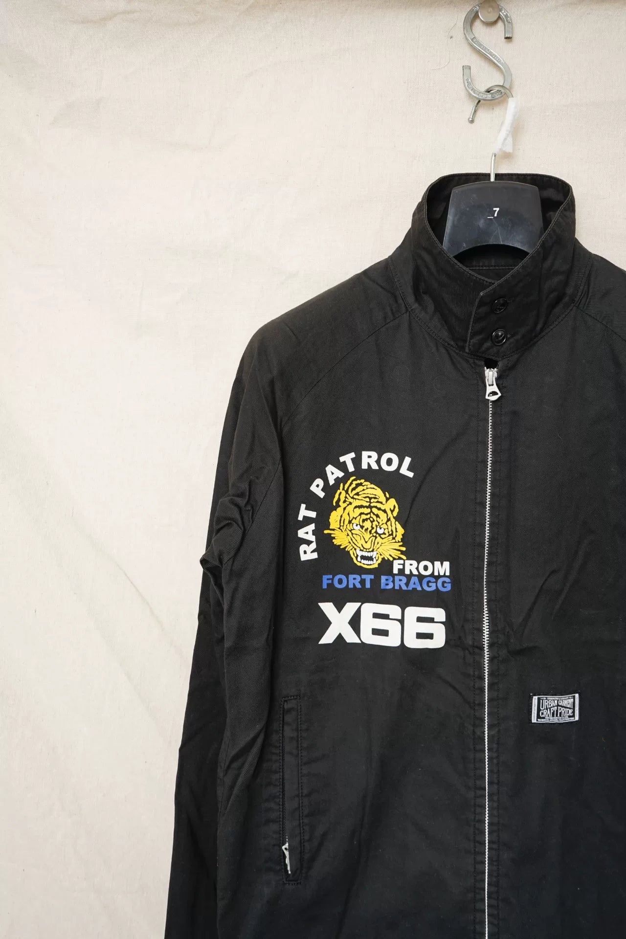 Neighborhood Printed Coach Moto Jacket