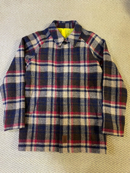 bape x harris tweed wool coat