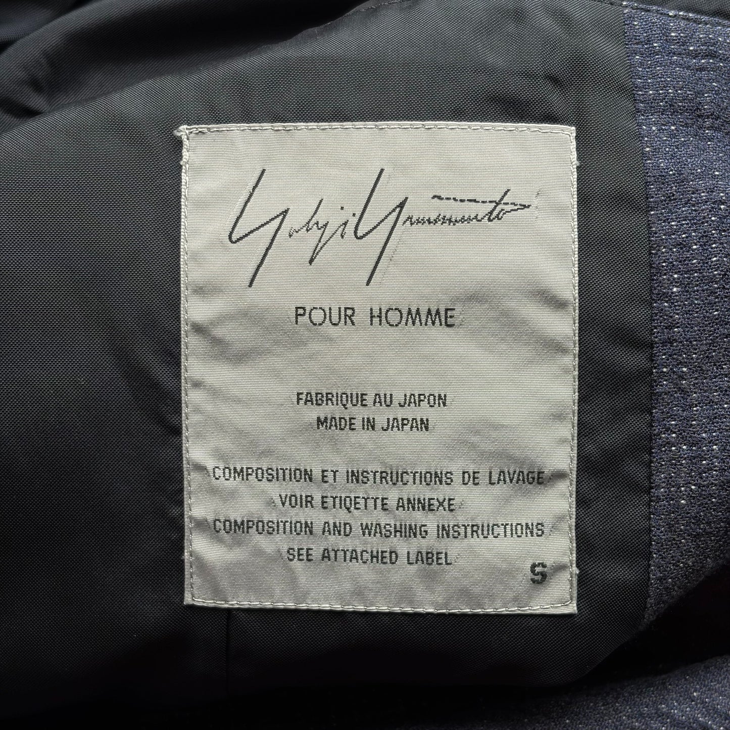 Yohji Yamamoto 1998SS Indigo Slub Coat