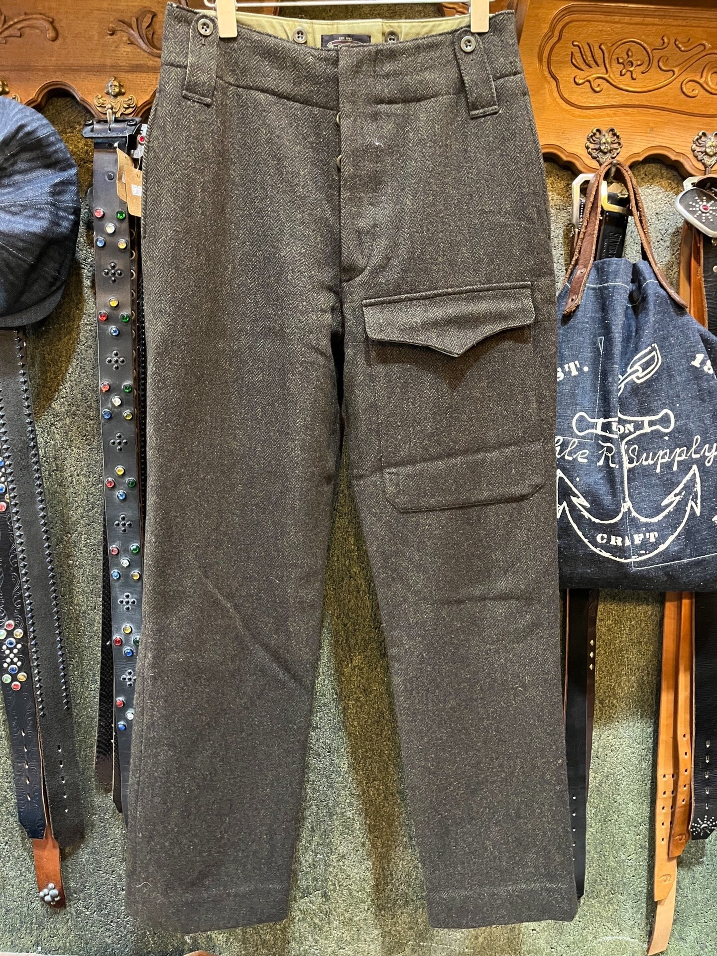 RRL Double RL Wool Herringbone Pants