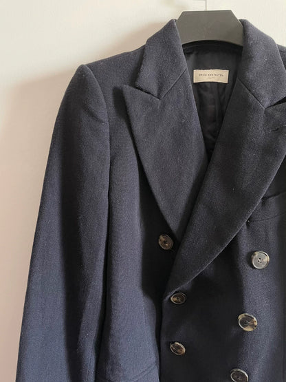 drapes van noten double-breasted wool blazer