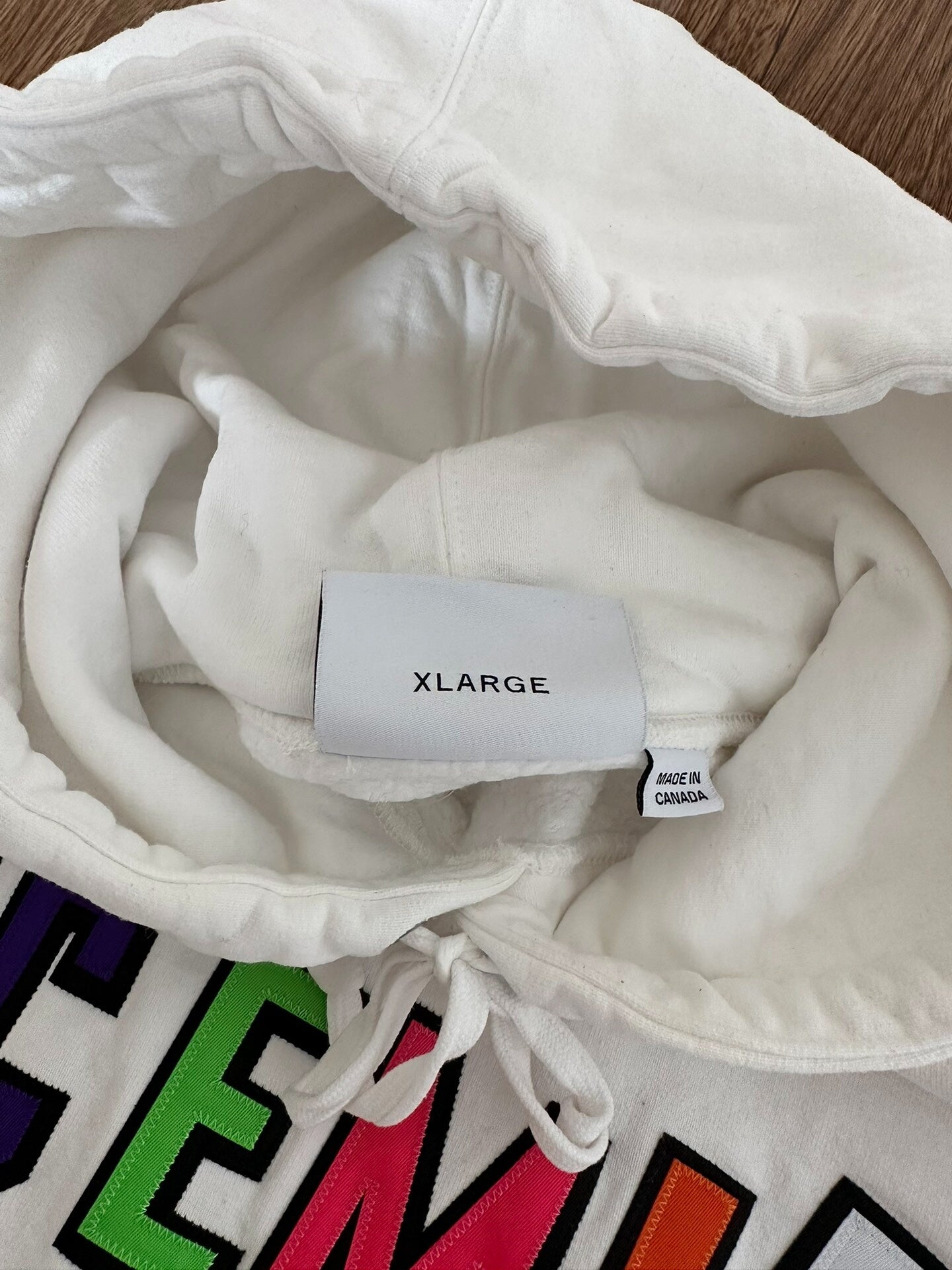 supreme x wtaps hooded sweatshirt in white