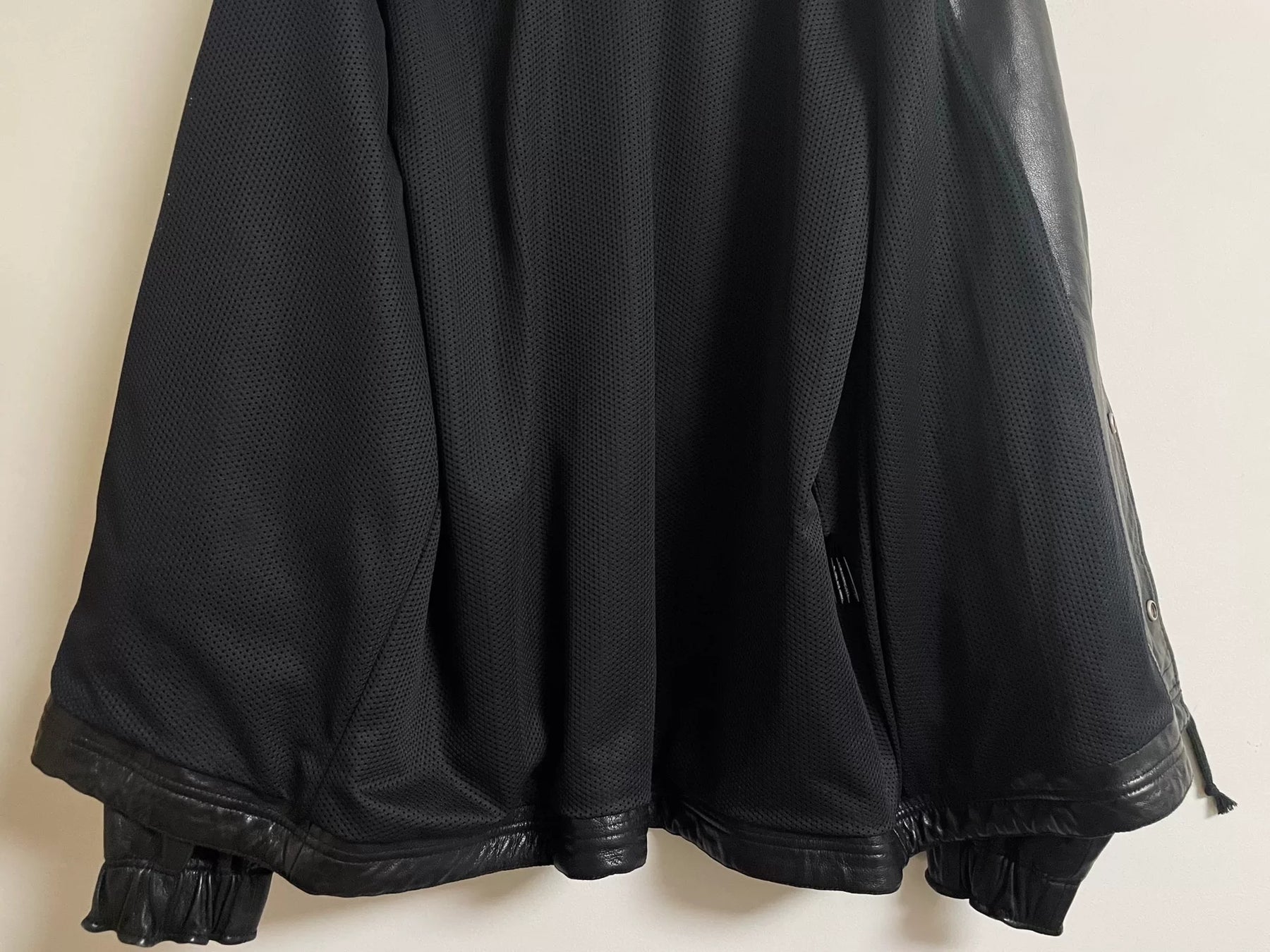 UNDERCOVER Eye Button Oversized Leather Jacket
