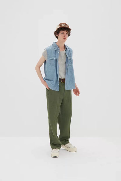 VISVIM 22SS Cut Off Chambray Shirt