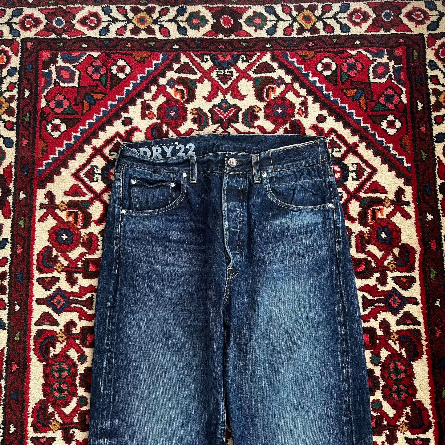visvim 23aw dry22 water-washed jeans