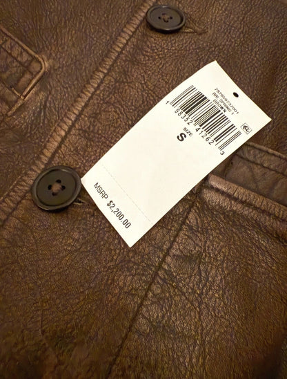 RRL Ralph Lauren Leather Car Coat