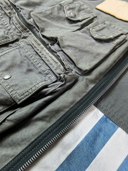 visvim pilar fisherman vest in green