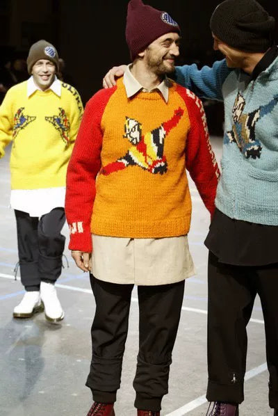 Yohji Yamamoto 04AW Check Knit Beanie