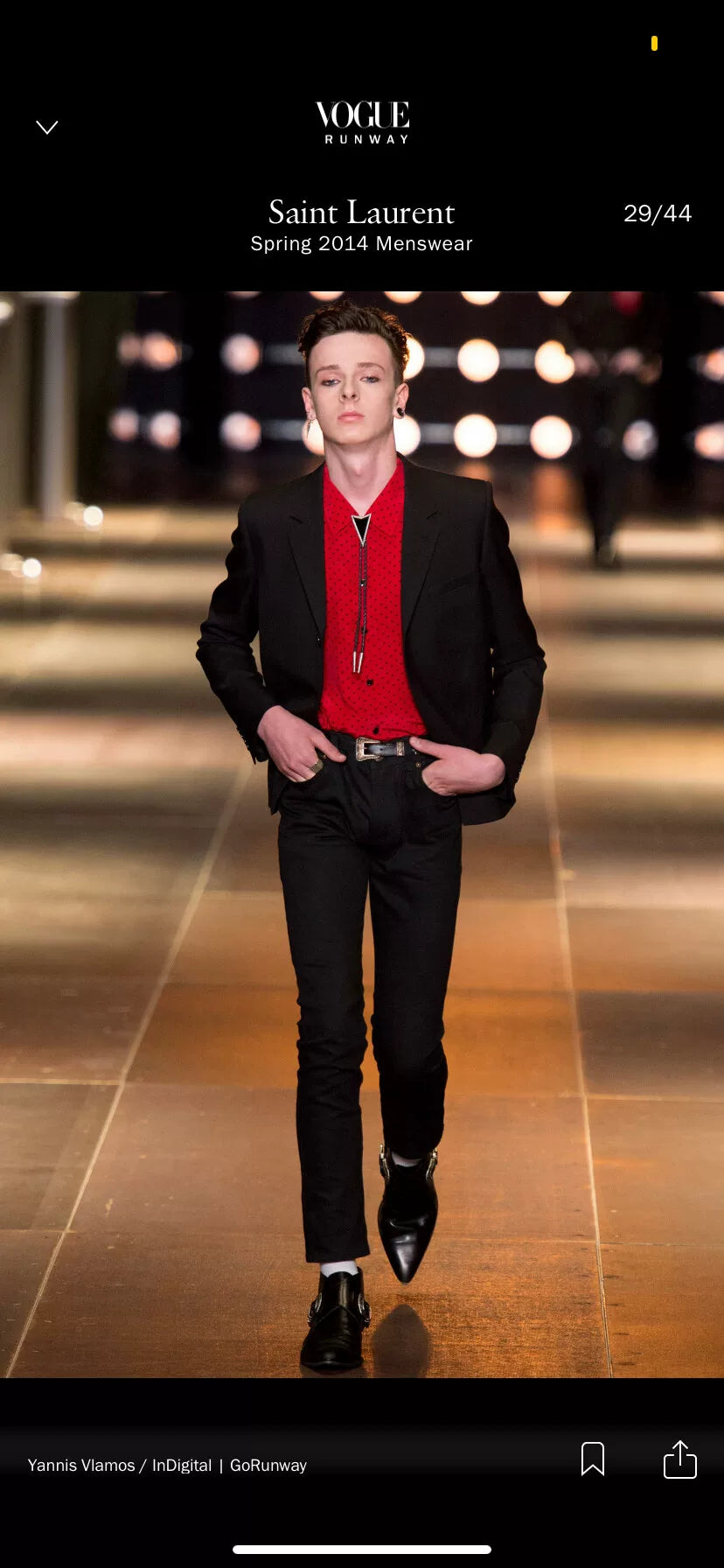 Saint Laurent 2014 Runway Boots