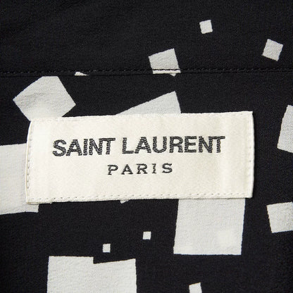 Saint Laurent Men's Square-Patterned Shirt
