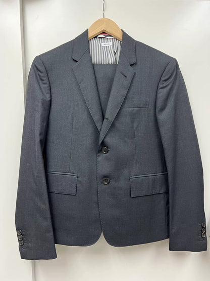 thom browne charcoal blazer and pants set