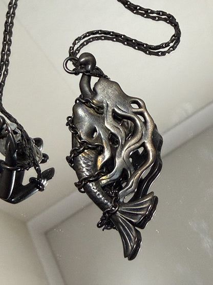 Yohji Yamamoto 2006AW Silver Mermaid Anchor Brooch