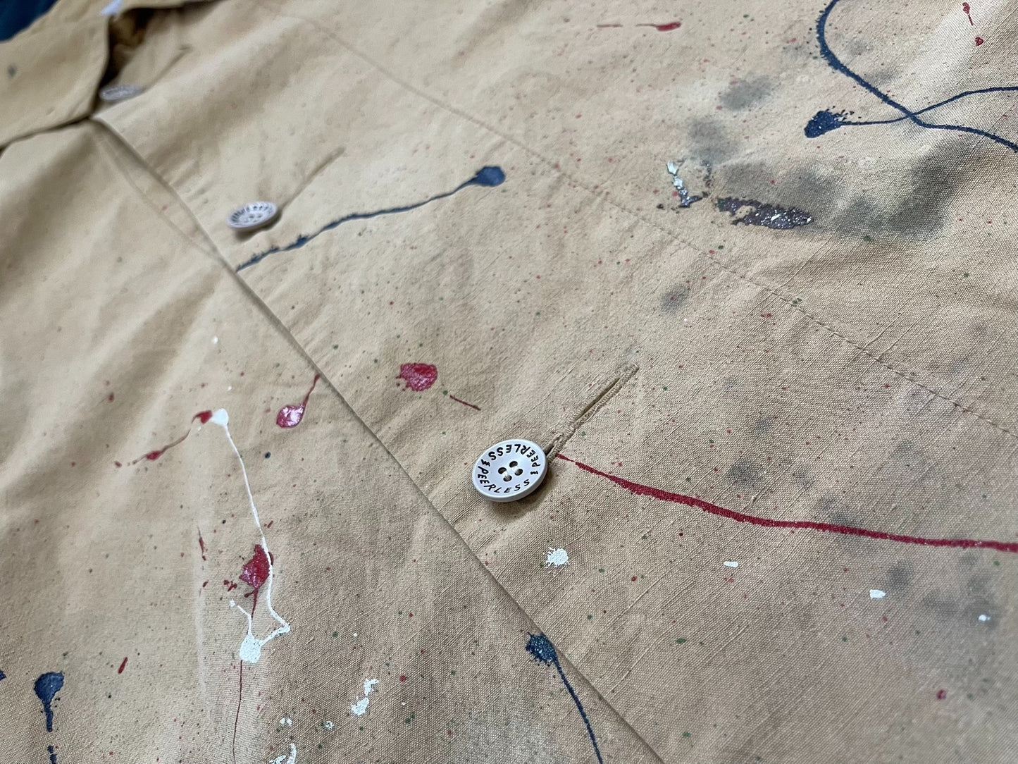 VISVIM 18AW Grease Monkey Paint Splatter Coat