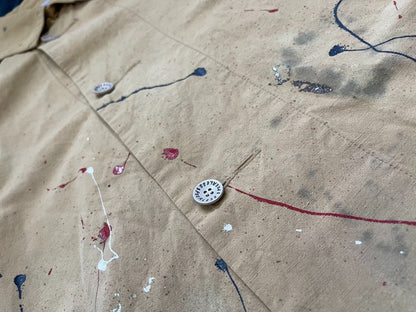 VISVIM 18AW Grease Monkey Paint Splatter Coat