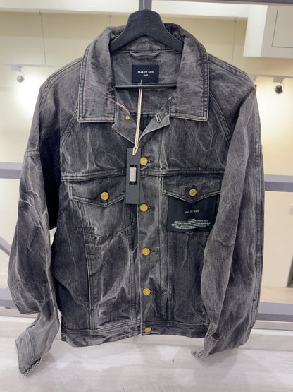 Fear of God Black Denim Jacket Large