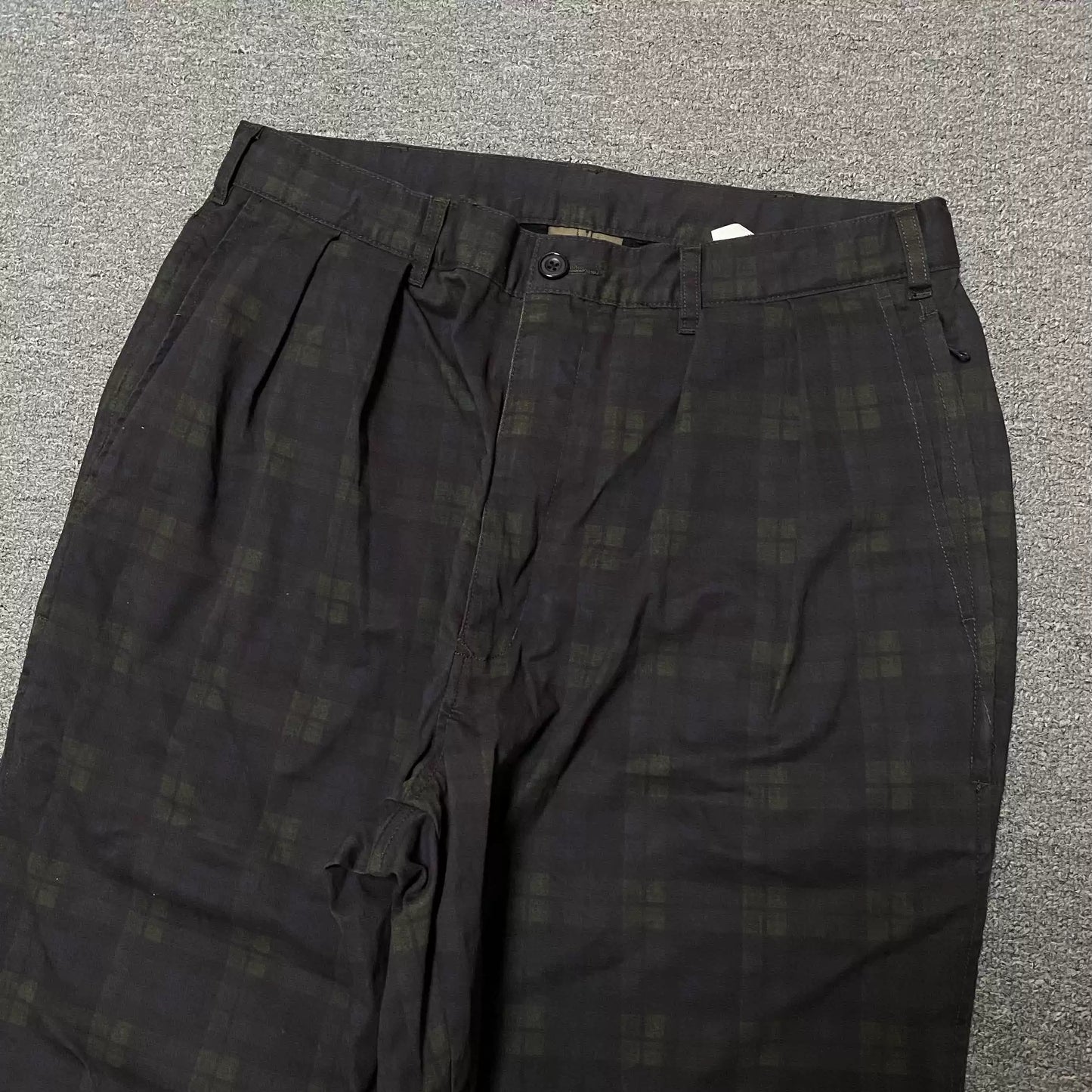 BEAMS SSZ Plaid Loose-Fit Pants
